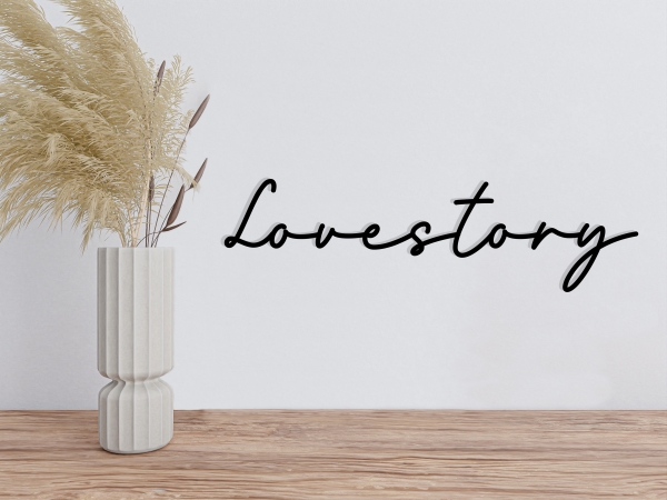 Schriftzug "Lovestory"